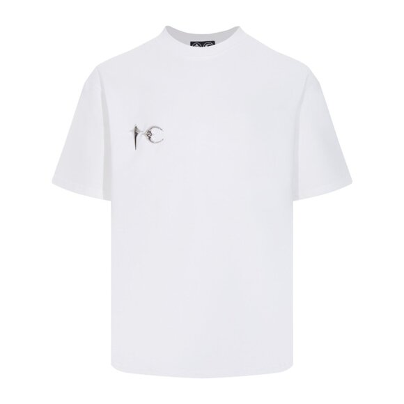 Thug Club Minimalist White T Shirt With Subtle Graphics - Picture 1 of 8